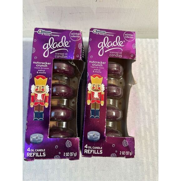 2 Glade winter collections nutcracker 8 oil candles vintage - Picture 3 of 4